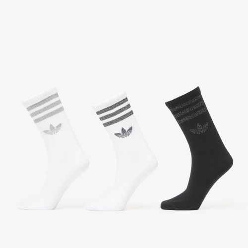 Adidas 3 Stripes Glitter Crew Socks 3-Pack / / L - adidas Originals - Modalova