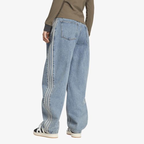 Pantalons adidas High Rise Barrel Leg Denim Jeans 25/30 - adidas Originals - Modalova