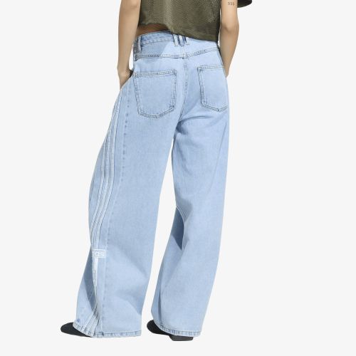 Pantalons adidas Adibreak Mid-Rise Wide-Leg Denim Pants 26/30 - adidas Originals - Modalova