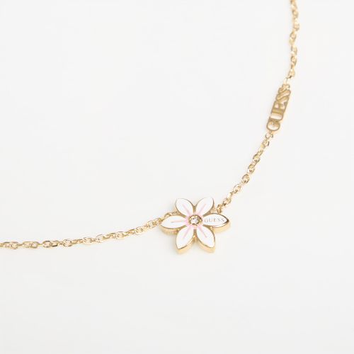 Collier White Lotus Necklace Universal - GUESS - Modalova