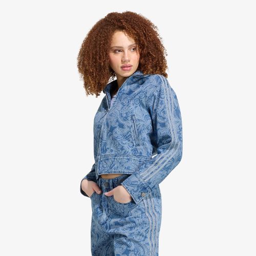 Veste adidas Liberty London Firebird Denim Tracktop / XS - adidas Originals - Modalova
