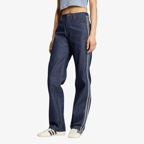 Pantalons adidas Firebird Mid Rise Straight Denim Pant 29/32 - adidas Originals - Modalova
