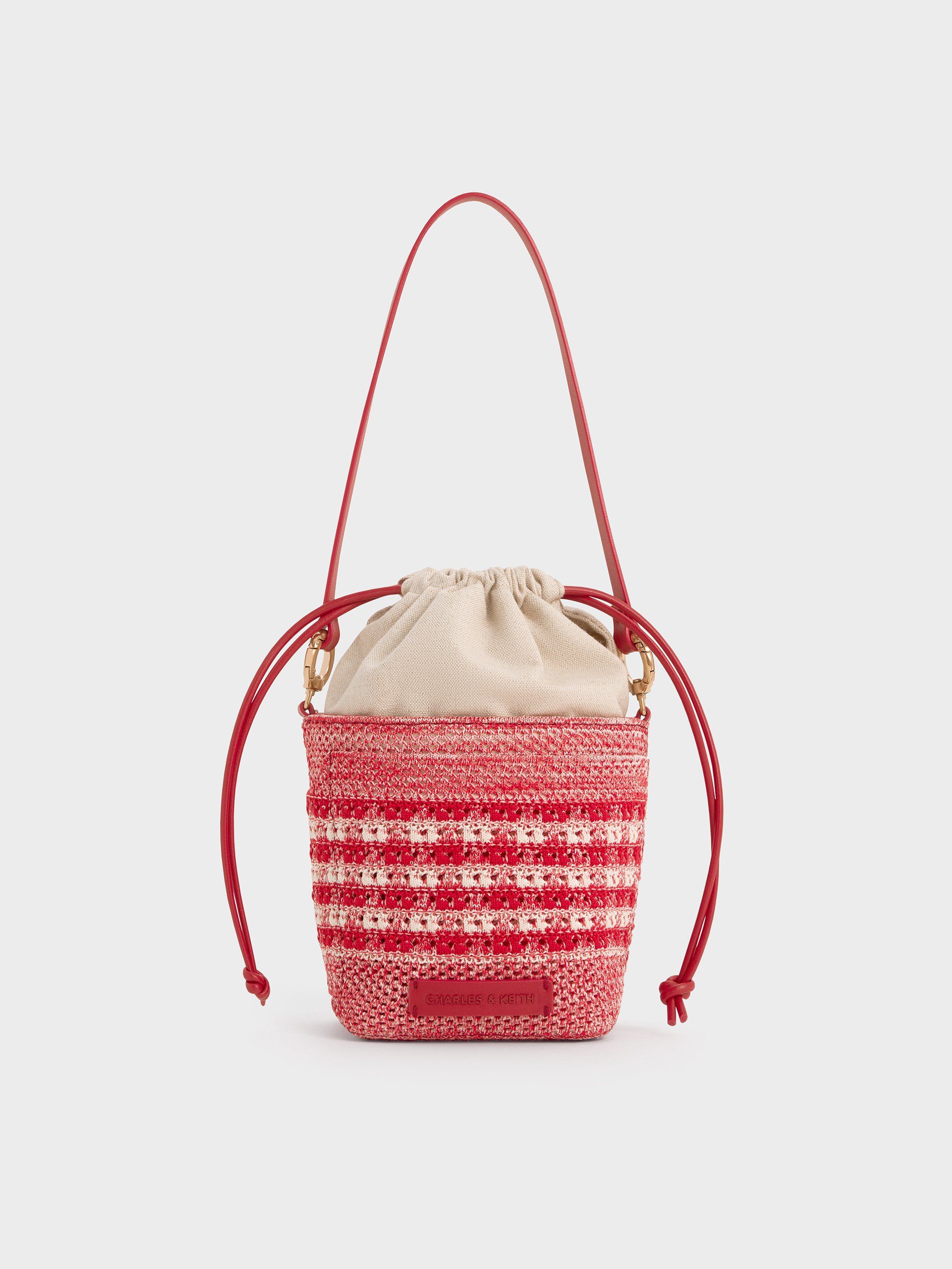 Charles & Keith - Sac seau motif pied-de-poule en maille Ida - Enfant - Charles & Keith - Modalova