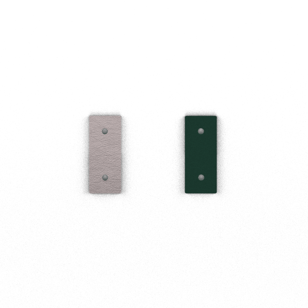 Cuir - Colliers, Argent / Vert Forêt - Les Georgettes - Modalova