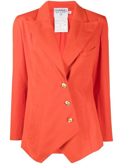 Blazer à boutonnière décalée (années 1990-2000) - CHANEL Pre-Owned - Modalova