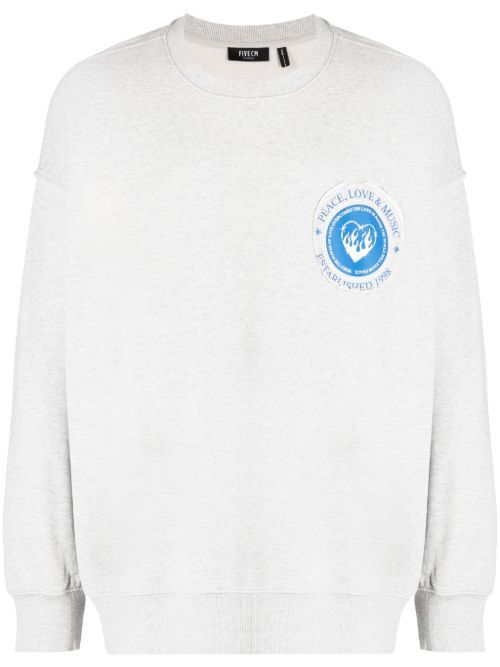 Sweat en coton à logo brodé - FIVE CM - Modalova