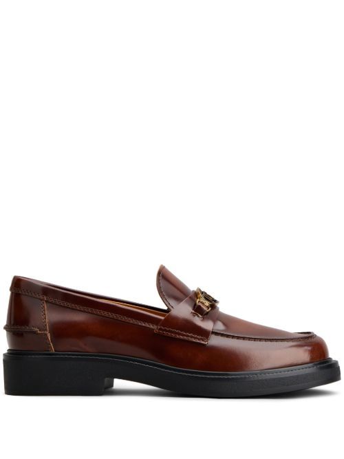 Mocassins en cuir à plaque logo - Tod's - Modalova
