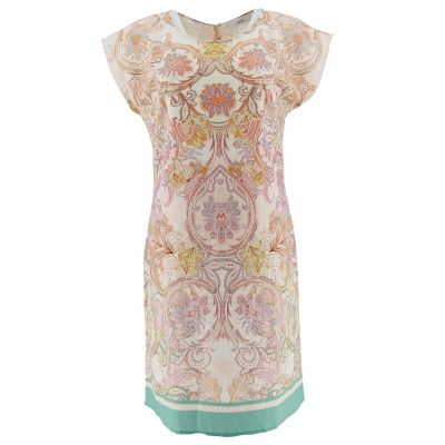 Robe beige sans manches avec imprime - 42 - heine - Modalova