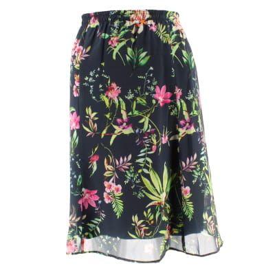 Jupe fonc  fleurs multicolores - BARBARA LEBEK - Taille 40 - Label Emmaus - Modalova
