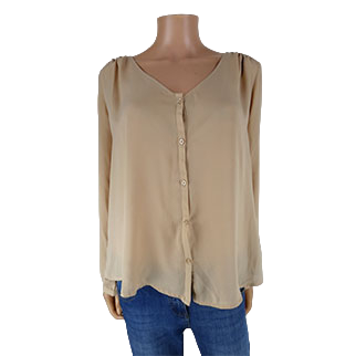 Chemisier beige - taille L - forever 21 - Modalova