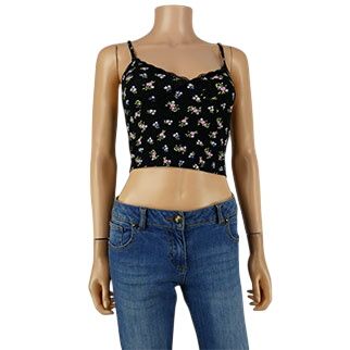 Crop top  fleurs - taille XS - tally weijl - Modalova