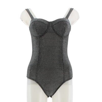 Body avec fibres mtalliques argentes - taille S - Tally Weijl - Modalova