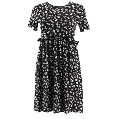 Robe  fleurs - manches courtes  - 36 - Boohoo - Modalova