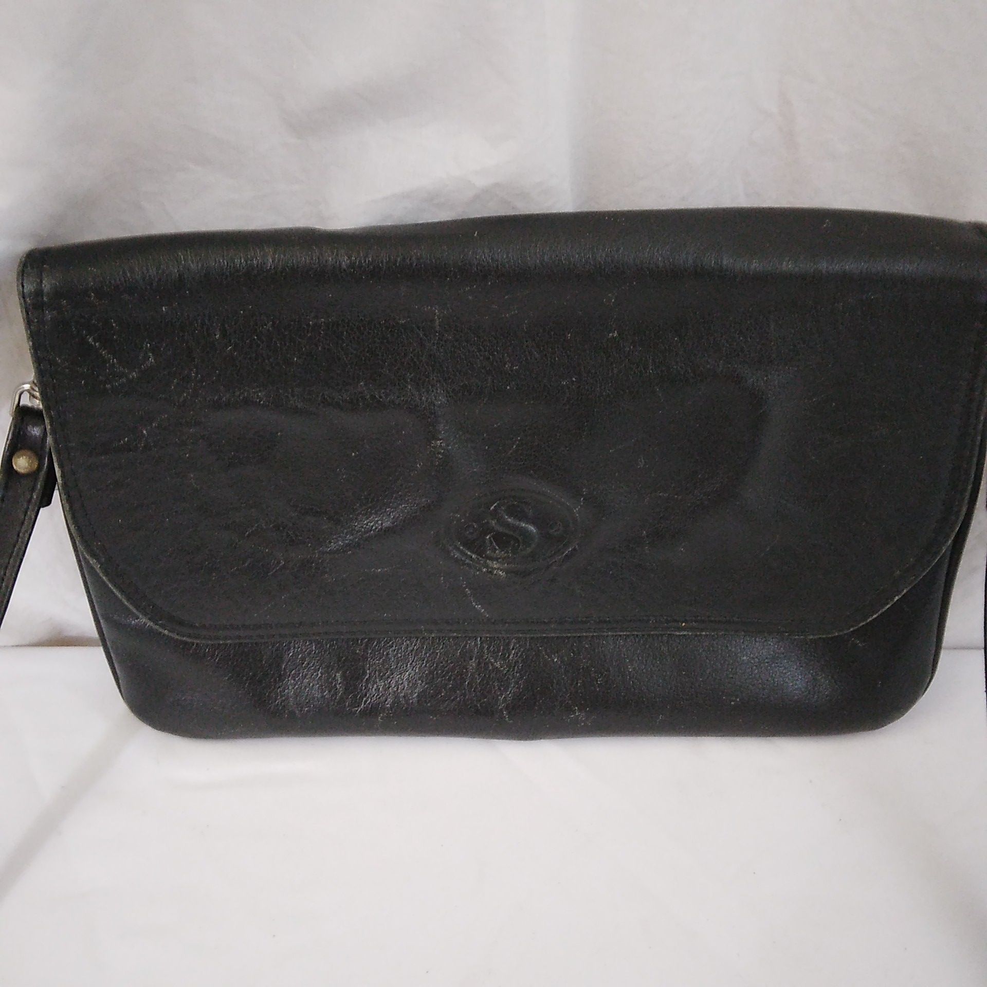 Sac  main en cuir noir S - Label Emmaus - Modalova
