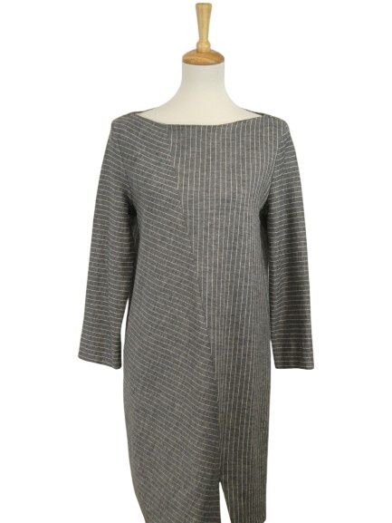 Robe blouson  rayures  col bateau manches demi courtes - Taille M - sisley - Modalova