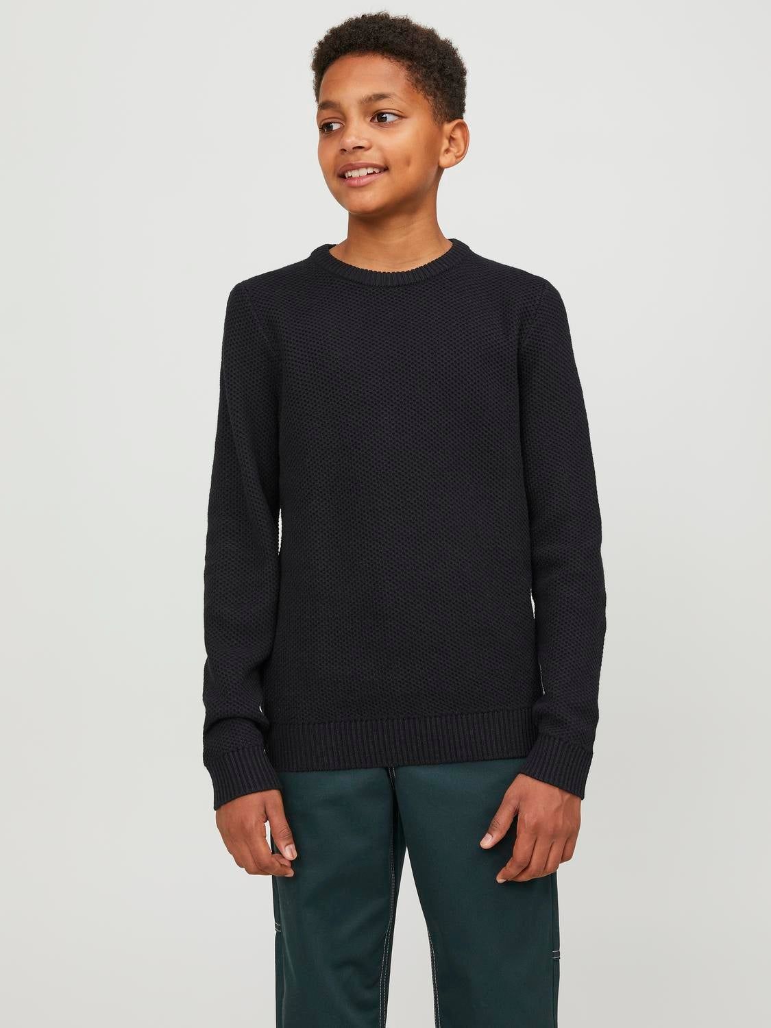 Pull En Maille À Col Rond Pour Les Garçons - Jack & Jones - Modalova