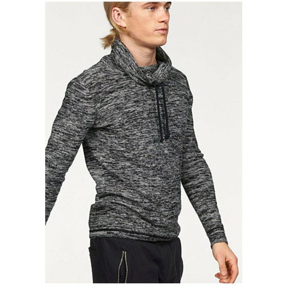 Pull chiné col tube manches longues - en coton - John Devin - Modalova