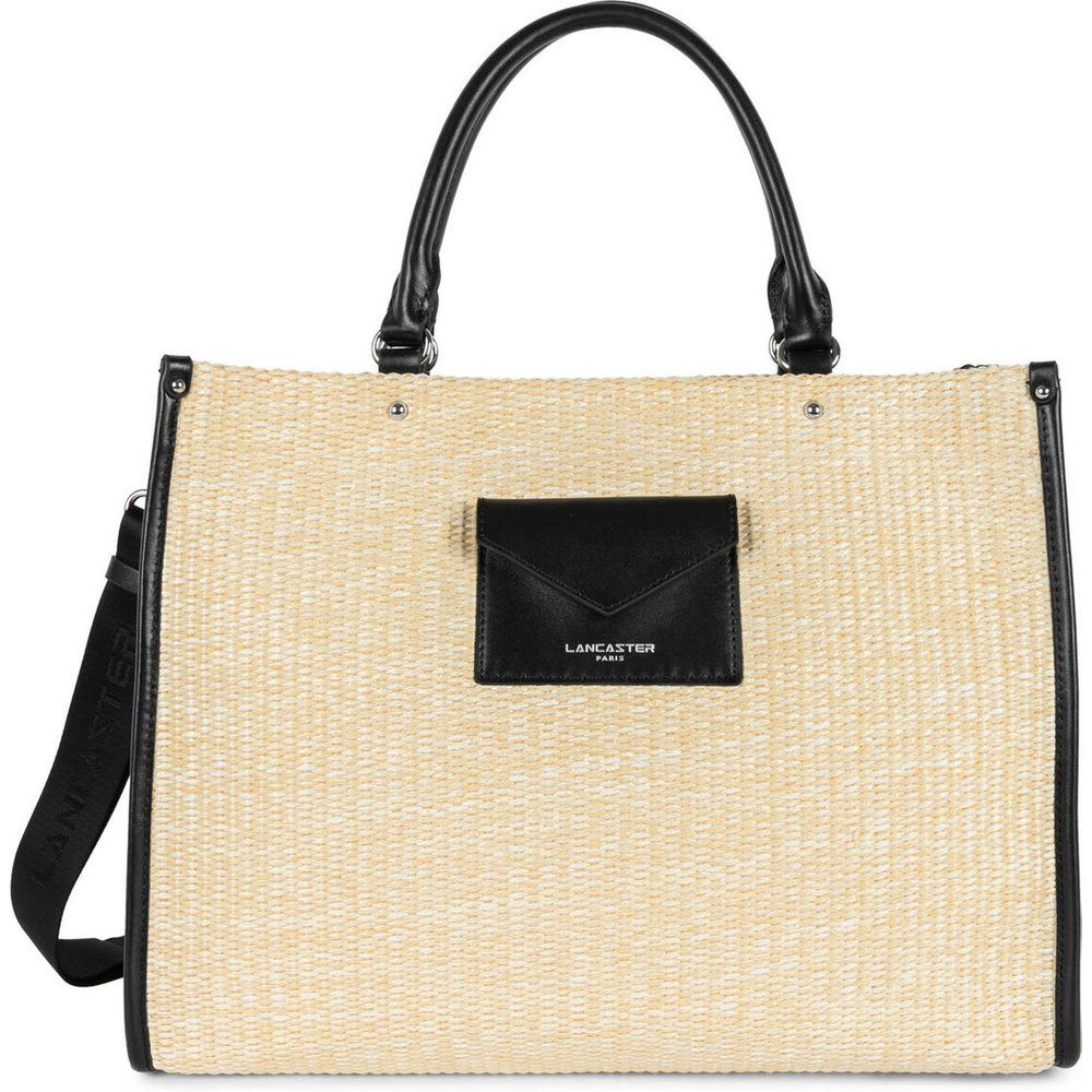 Sac cabas main Zippé Actual Mini Osier - Lancaster Maroquinerie - Modalova