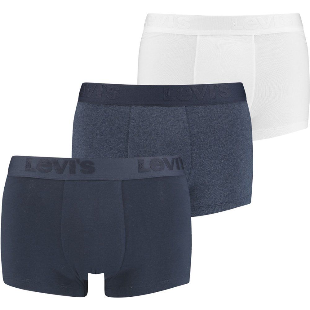 Lot de 3 boxers ceinture elastique - Bleu en coton - Levi's Underwear - Modalova