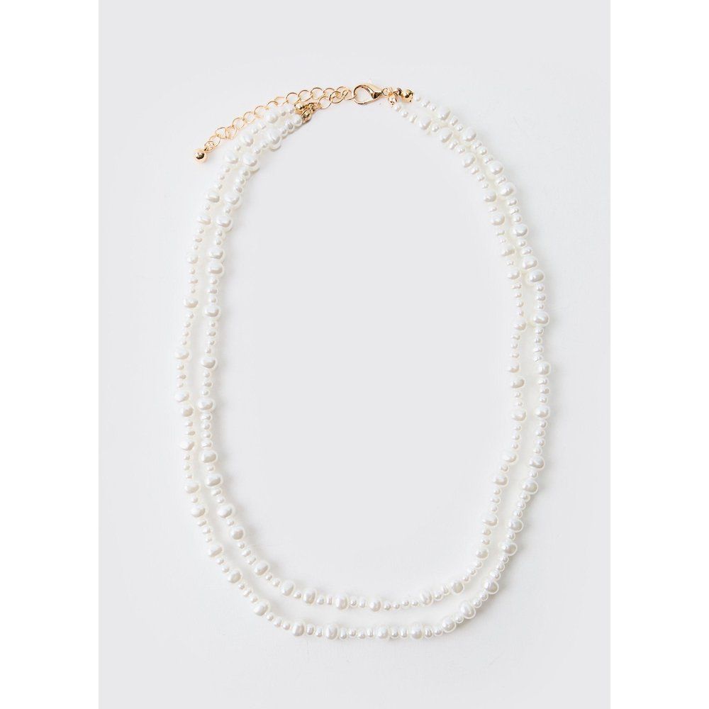 Collier perlé à chaînes multiples - ONE SIZE - Boohooman - Modalova