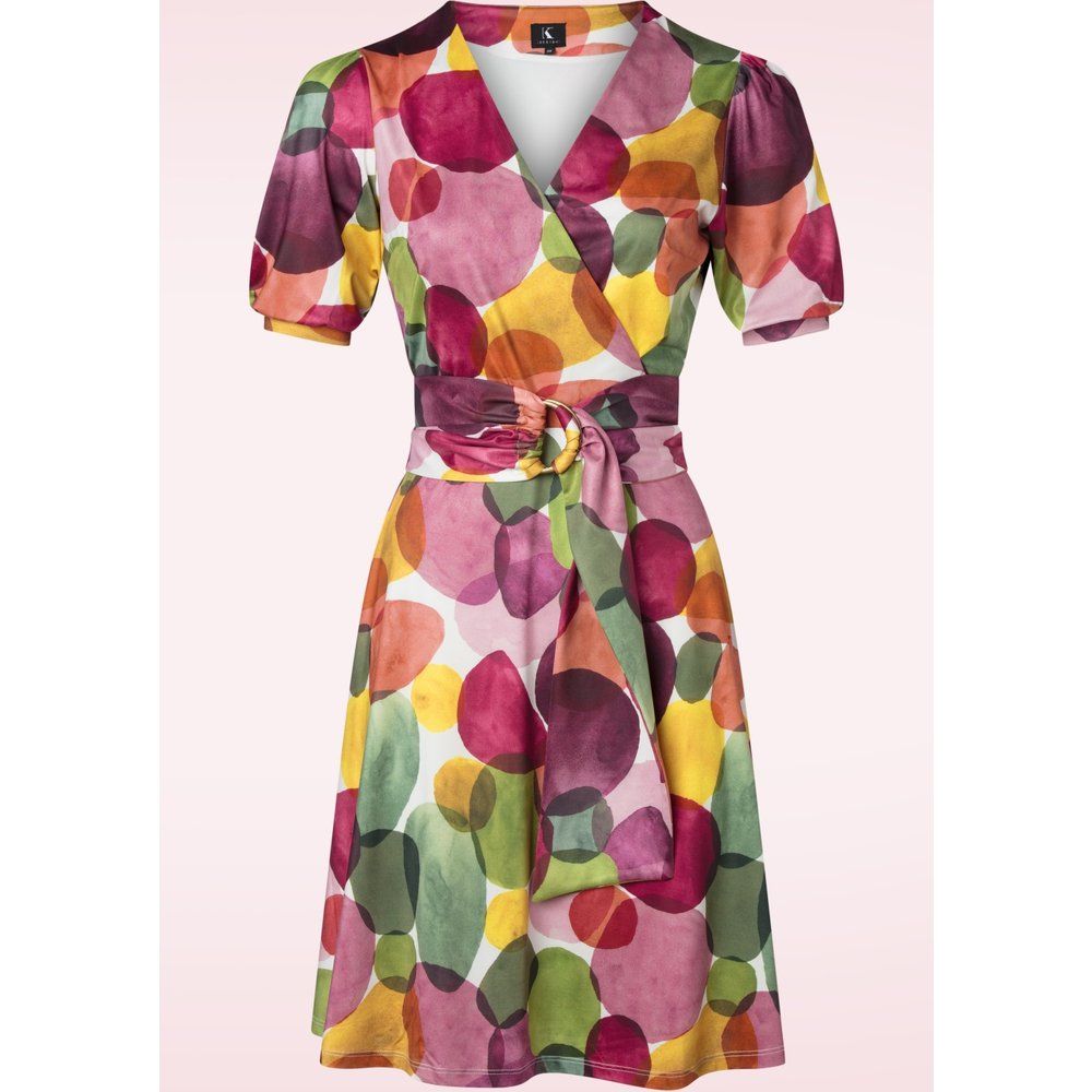Robe semi-évasée Frances en multi - K-Design - Modalova