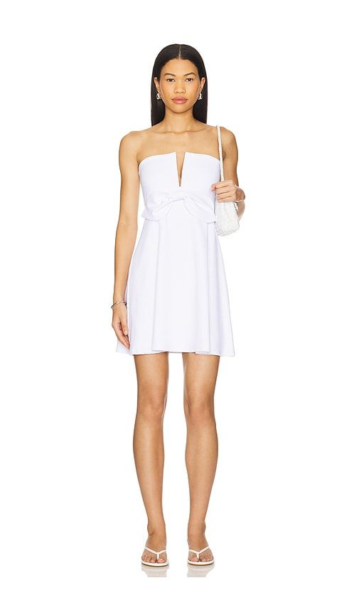 V Wire Bow Dress in . Size M, S, XL, XS - Susana Monaco - Modalova