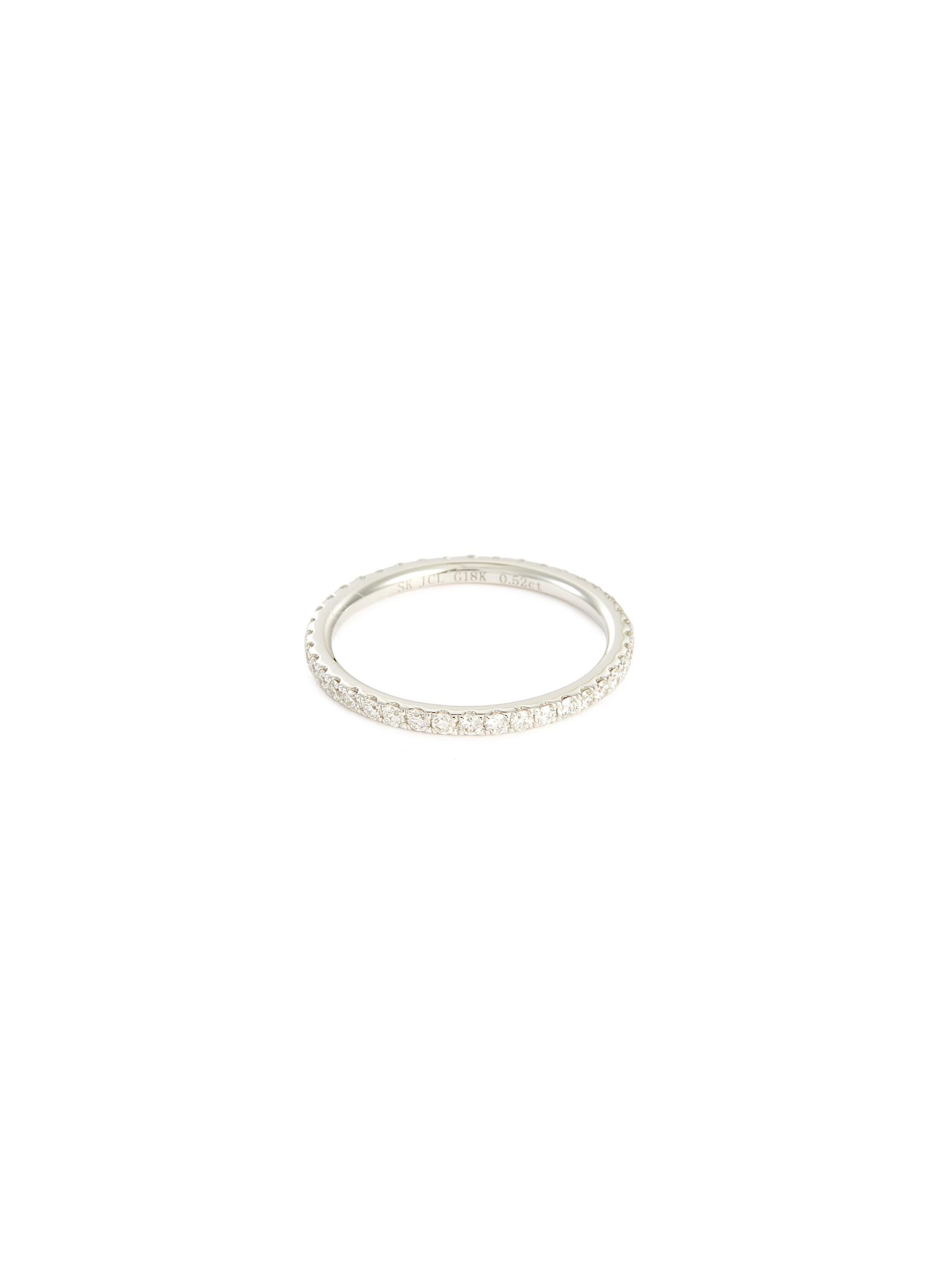 Diamond 18k white gold eternity ring - SAMUEL KUNG - Modalova