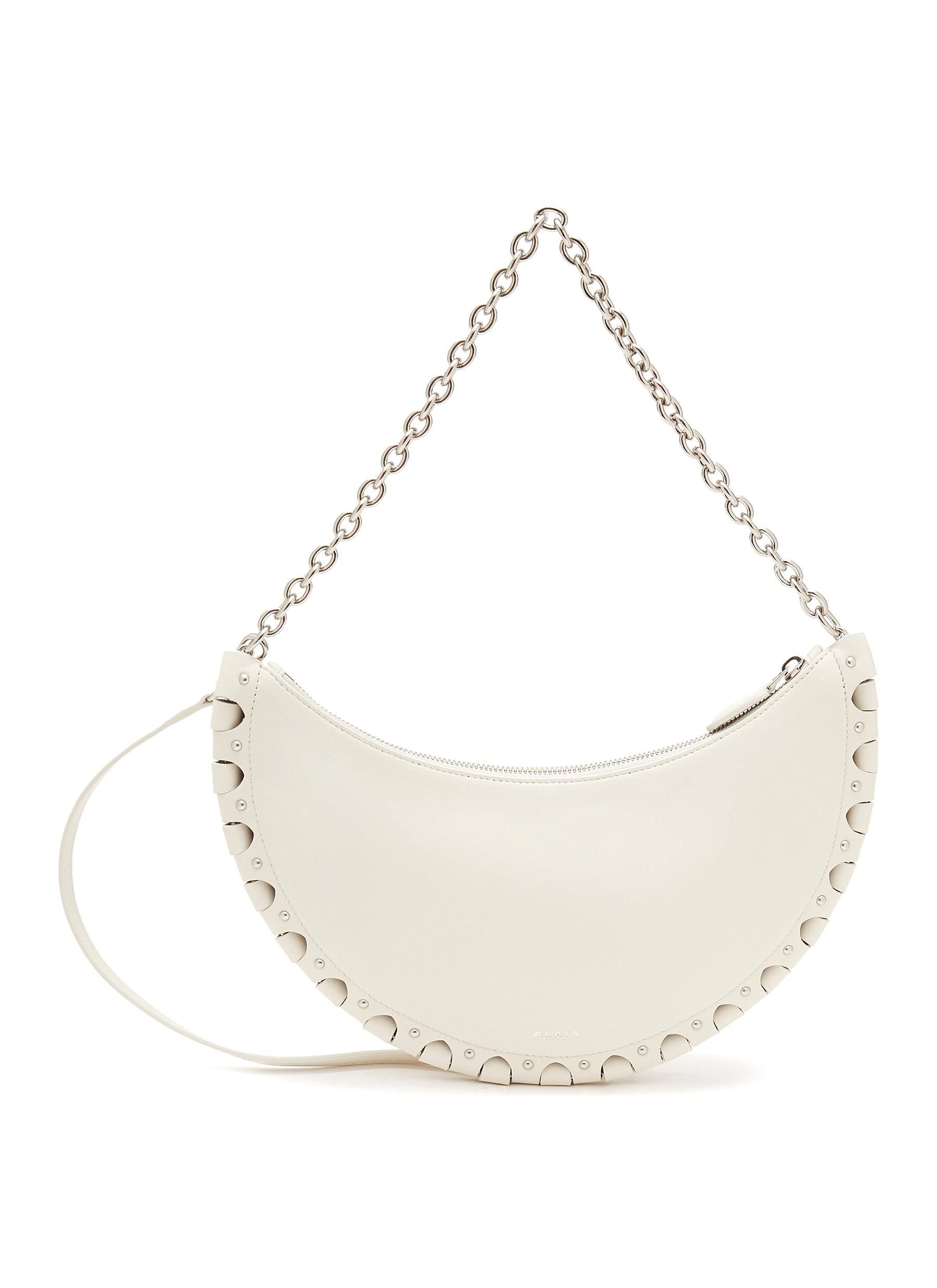 Le Demi Lune' Hinged Leather Hobo Bag Modalova