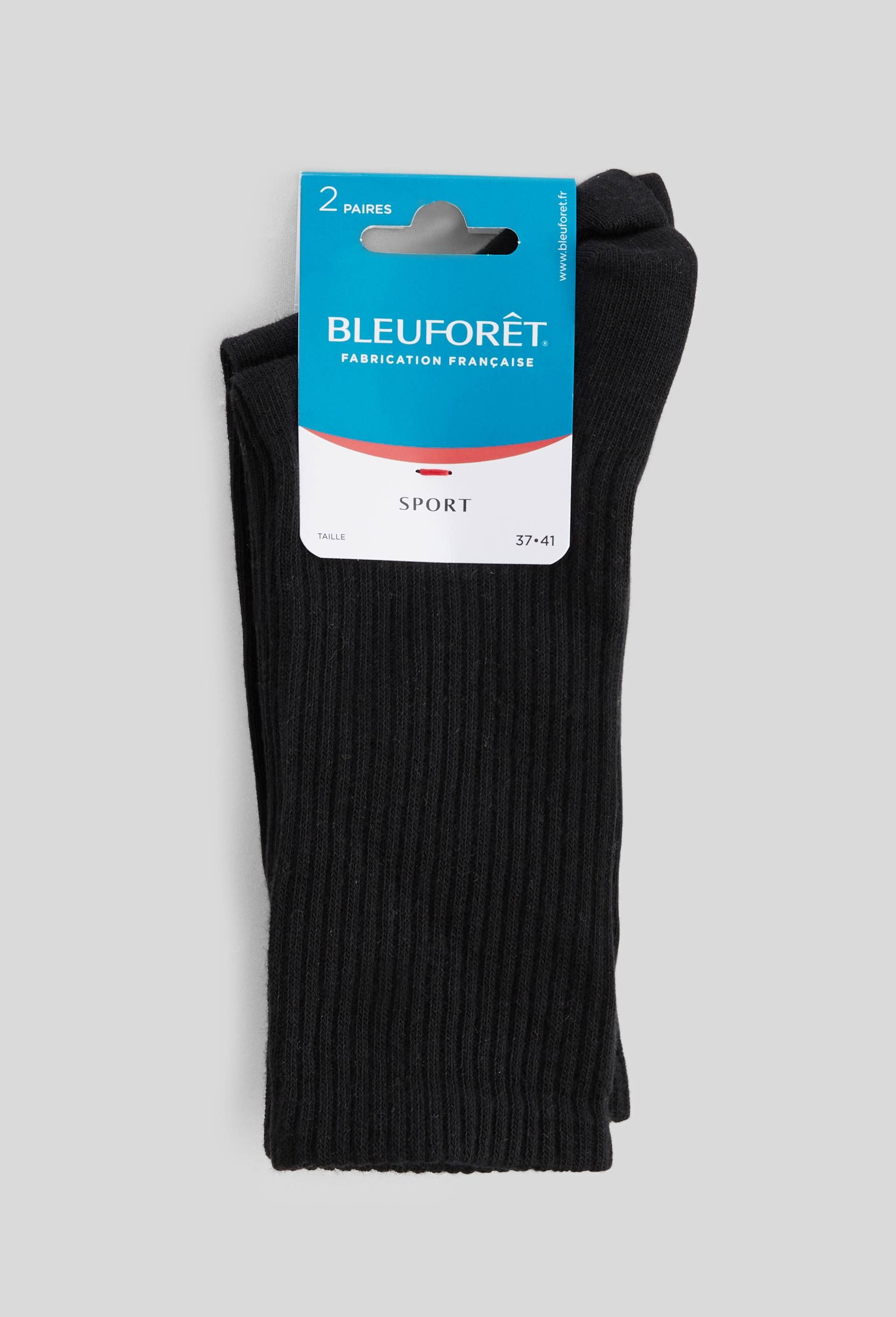 Lot de 2 paires de chaussettes en coton Sport Bleuforêt - BLEU FORET - Modalova
