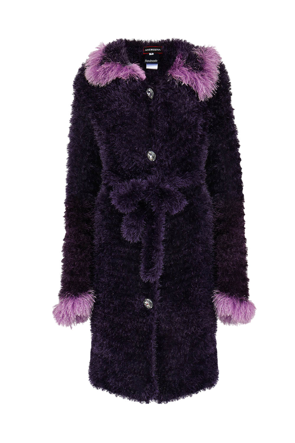 Violet Handmade Knit Cardigan - ANDREEVA - Modalova