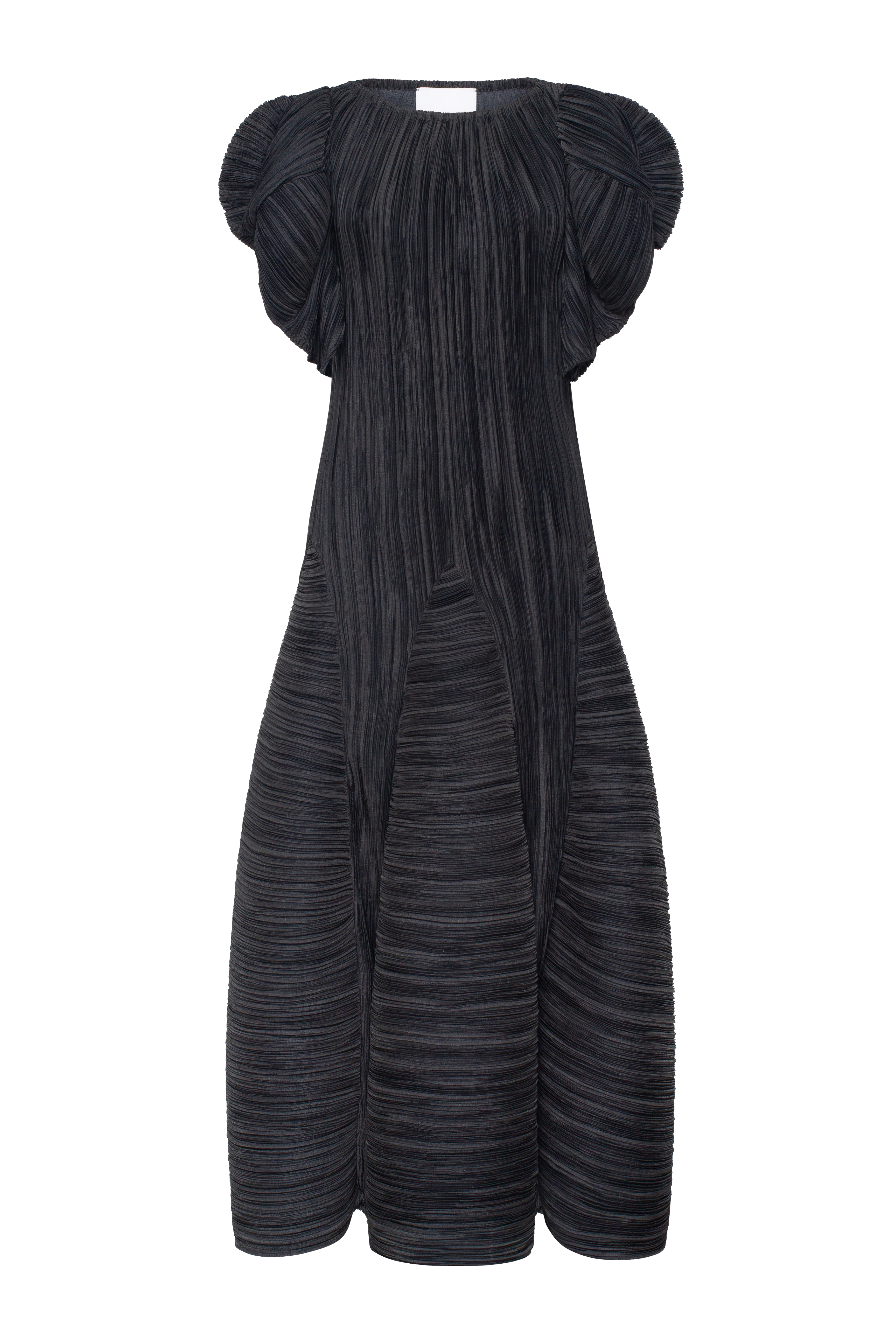 Midi pleated X-line DRESS | Women's Midi dresses - Tamar Keburia - Modalova