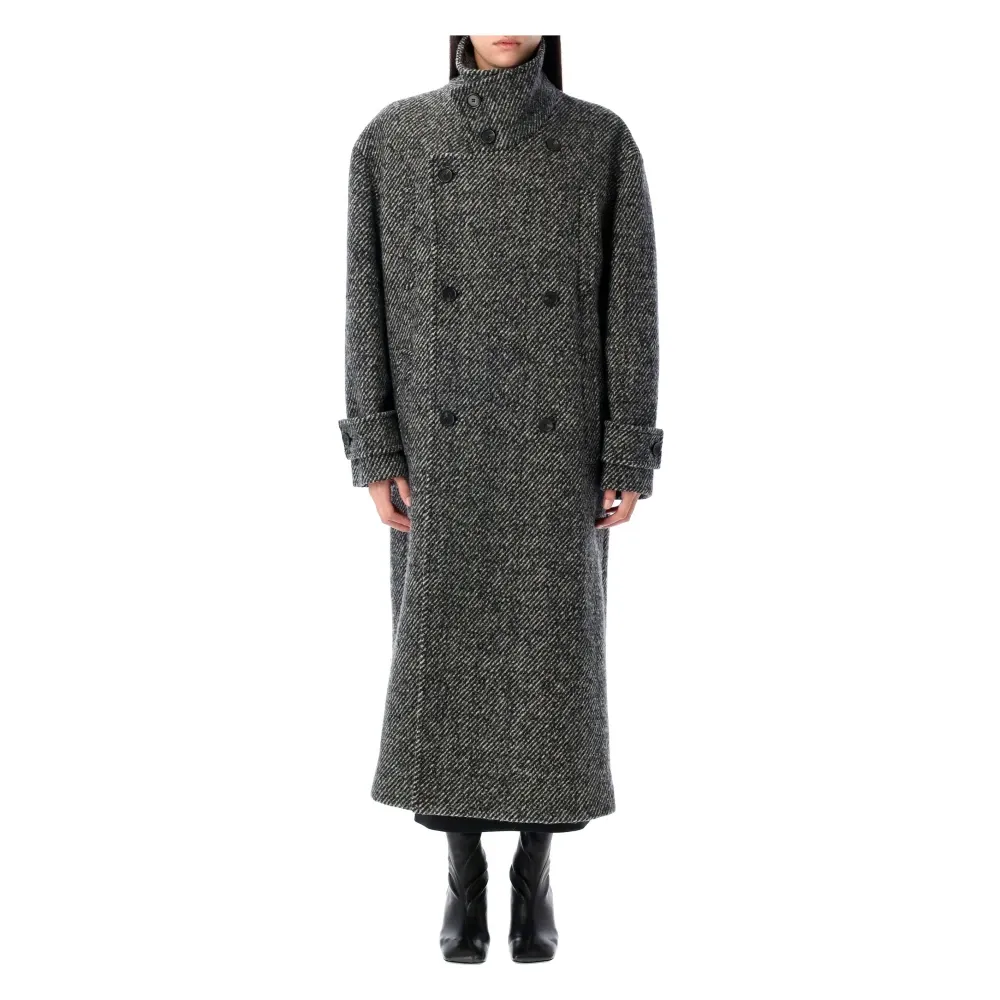 Coats > Double-Breasted Coats - - Msgm - Modalova