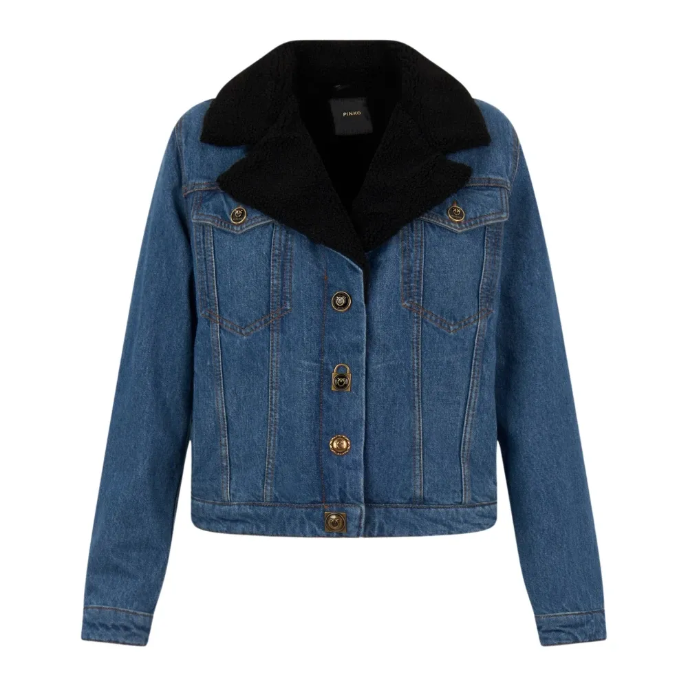 Jackets > Denim Jackets - - Pinko - Modalova