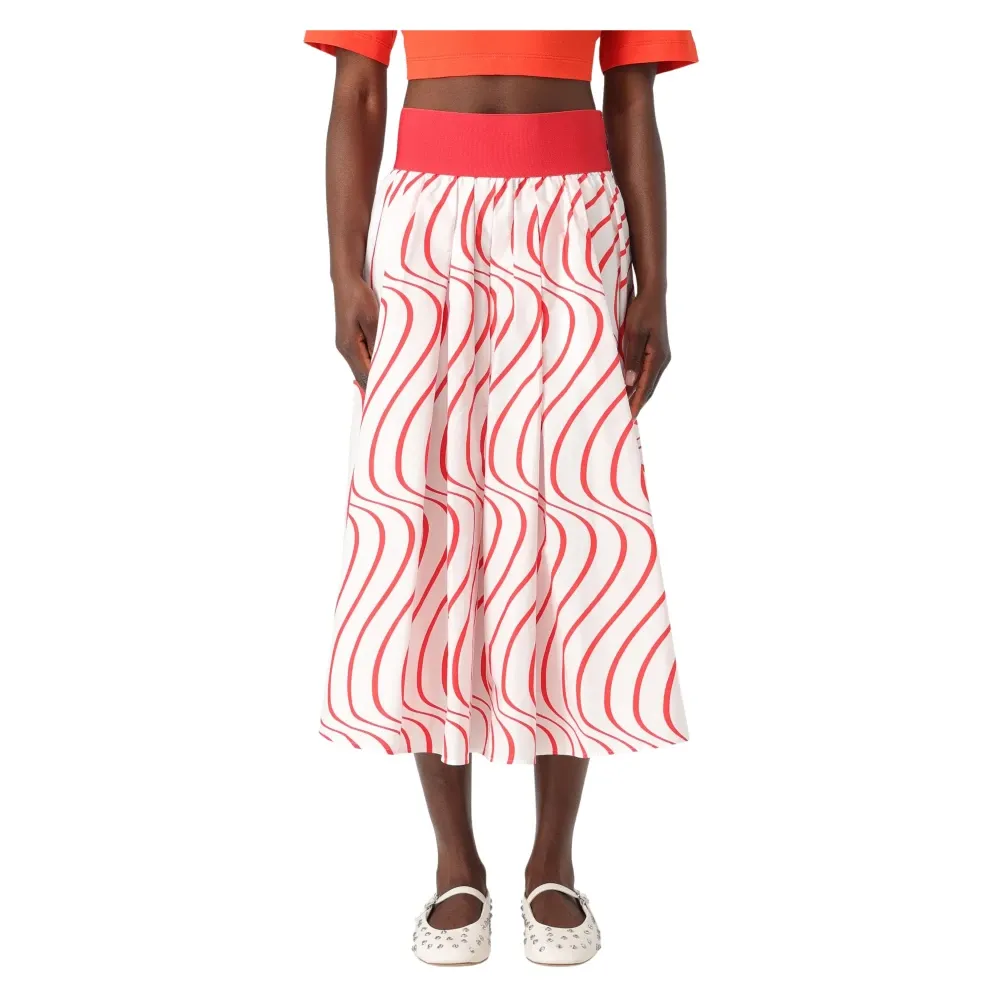 Msgm - Skirts > Midi Skirts - Red - Msgm - Modalova
