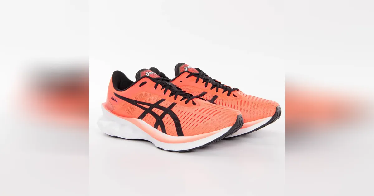 Basket asics homme online orange