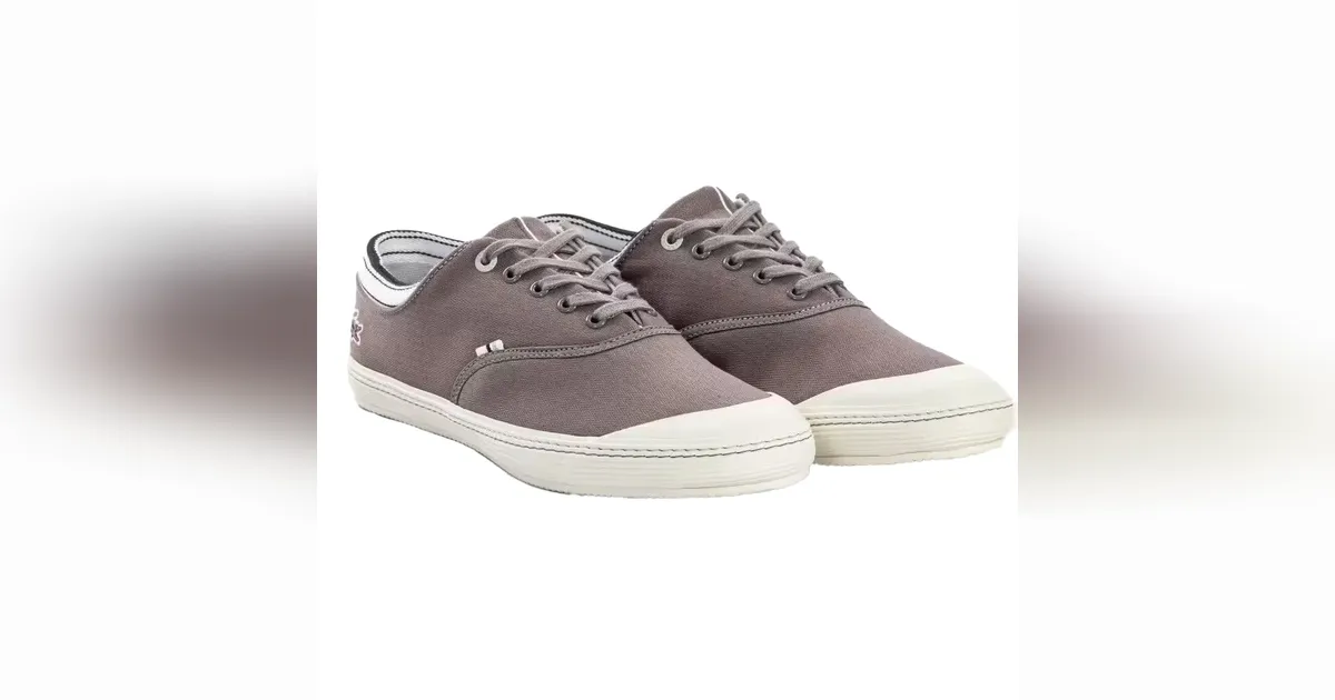 Chaussure lacoste grise homme hot sale