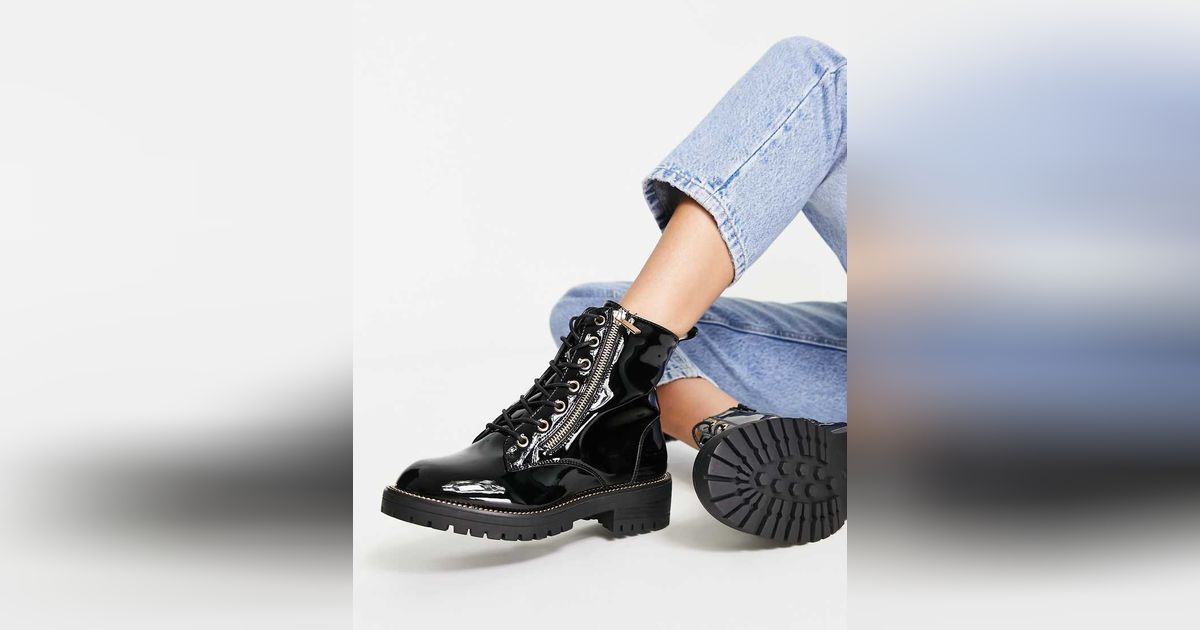 Bottines noires cheap new look