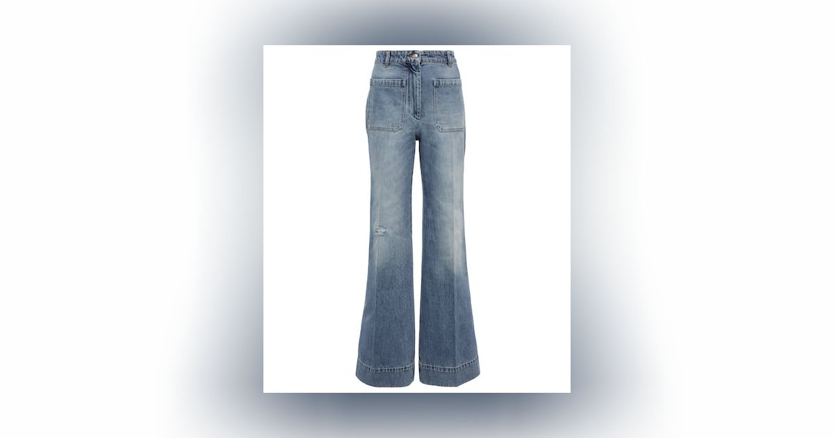 Femme Vêtements Jeans Jeans à pattes d’éléphant Jean Alina à taille haute Jean Victoria Beckham en coloris Bleu 