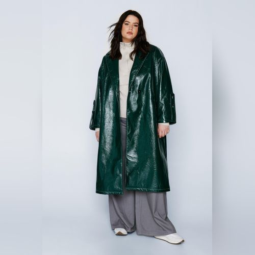 Trench vinyle vert on sale