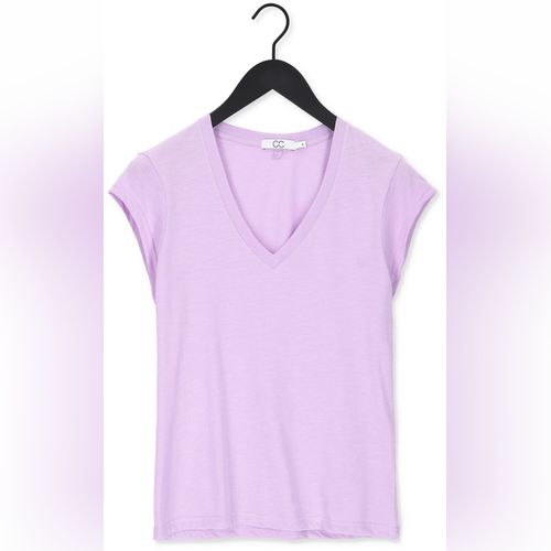 Basic Cotton Deep V Neck T-shirt