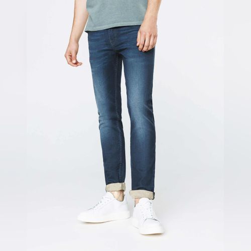 Jean enduit gris best sale