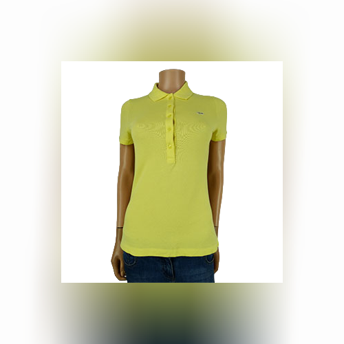 Tee shirt lacoste jaune femme deals