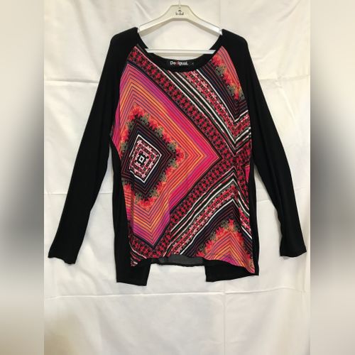 Top Sans Manches DESIGUAL - Motif Floral Multicolore - Taille XS - Occasion Assez Bon état