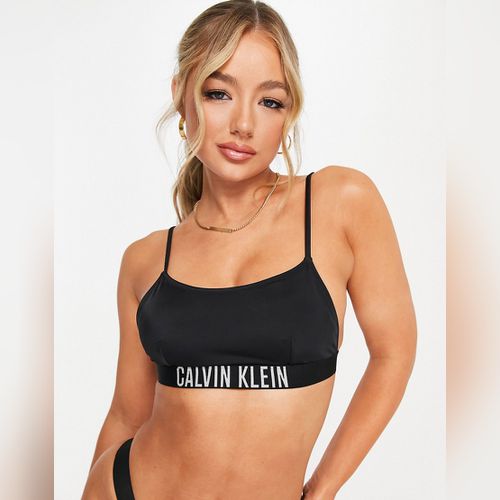 Calvin Klein Brassière Crop Top Femme Gris Tailles xs Coloris Gris