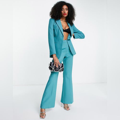 ASOS DESIGN Tall - Blazer de costume droit style années 70 - Vert mousse