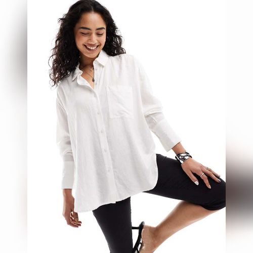 Chemise Bershka Blanc Modalova