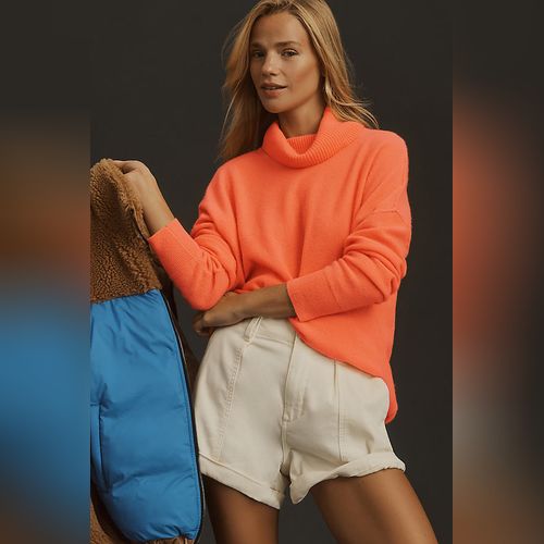 Pull tunique deals rouge femme