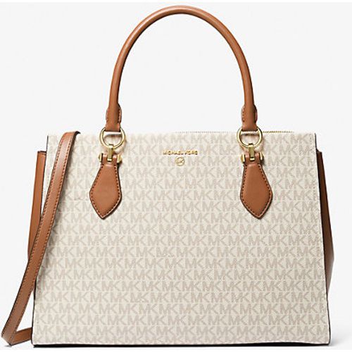 Michael Kors Petit sac à bandoulière Marilyn en cuir Saffiano métallisé