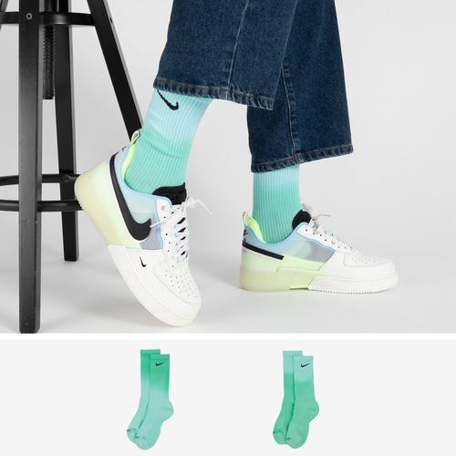 NIKE CHAUSSETTES X3 CREW FUTURA COLORED BLANC/BLEU - CHAUSSETTE MIXTE