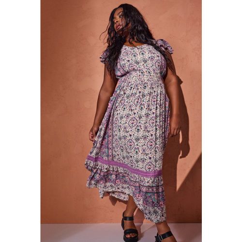 Robe Grande Taille Yours Violet pour Femme Modalova